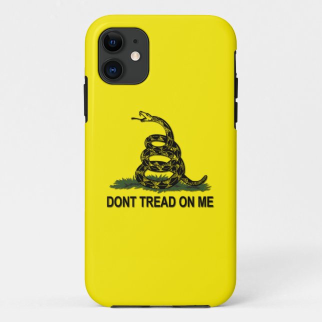 Gadsden Flag Dont Tread On Me Political Case-Mate iPhone Case (Back)