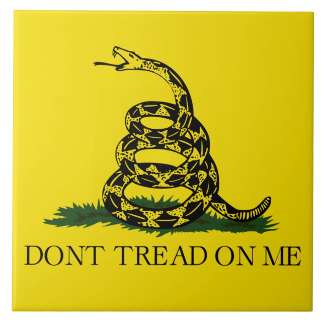 Gadsden Flag (Don't Tread on Me) (Snake Flag) Tile (Front)