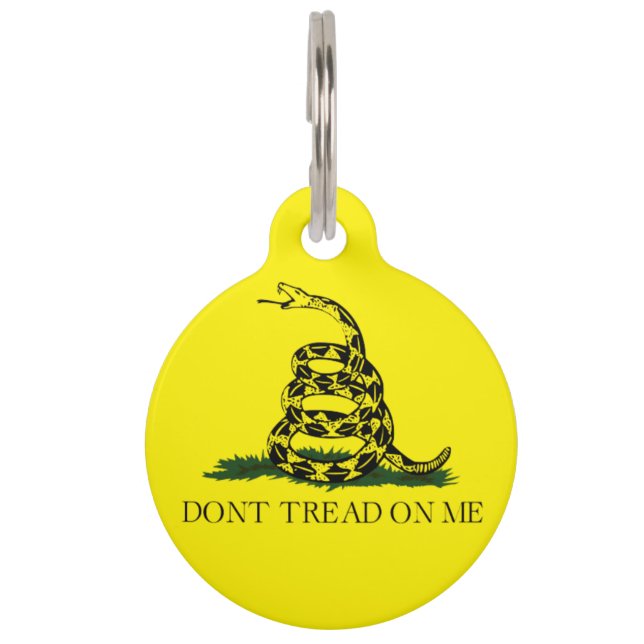 Gadsden Flag Round Pet Tag (Front)