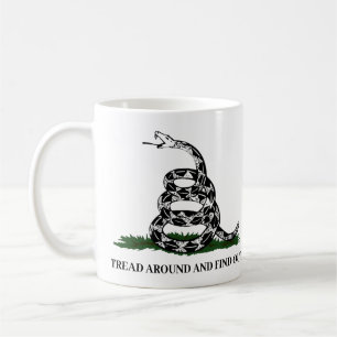 Gadsden Flag Tread Around and Find Out Coffee Mug