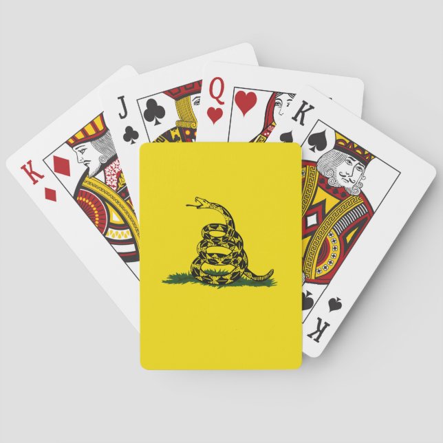 Gadsden flag variant playing cards (Back)