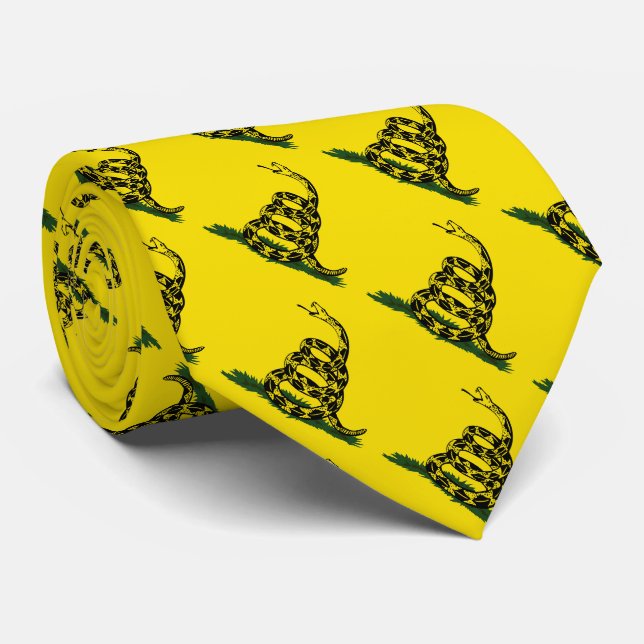 Gadsden flag variant tie (Rolled)