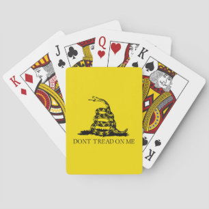 Gadsden Rattlesnake Flag: Revolutionary War 1776 Playing Cards