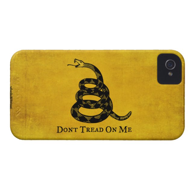 Gadsden Vintage Flag iPhone Case (Back Horizontal)