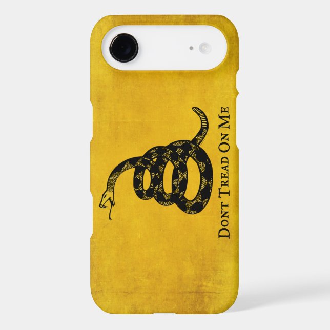 Gadsden Vintage Flag iPhone Case (Back)