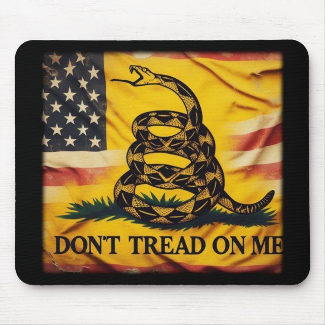 Gadsen Flag Don't Tread On Me Mouse Pad (Front)