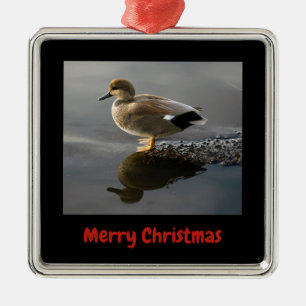 Gadwell Canard Joyeux Noël Ornement en métal enc