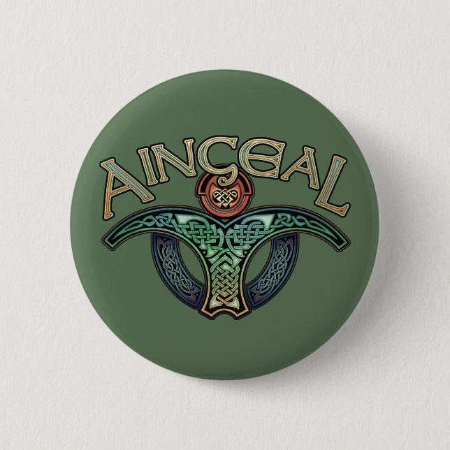 Gaelic Angel Button (Front)