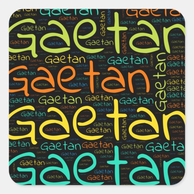 Gaetan Square Sticker (Front)