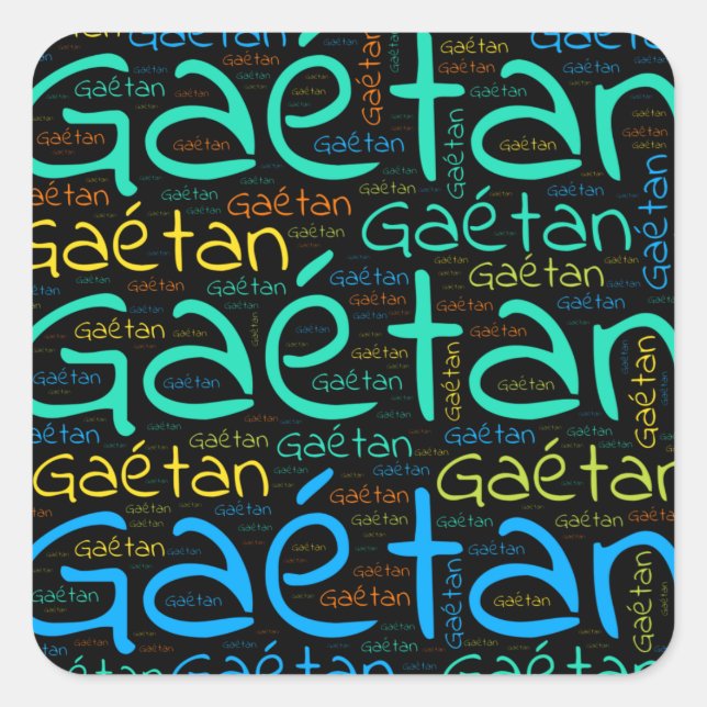 Gaetan Square Sticker (Front)