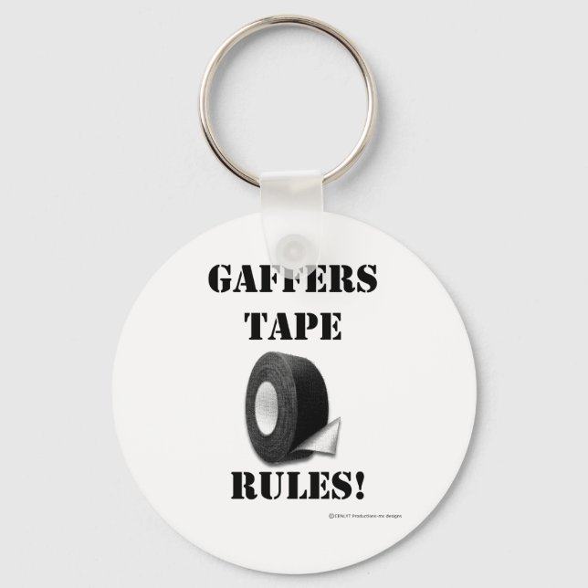 Gaffers Tape Rules Keychain (Front)