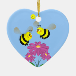 Gaffez les abeilles dans l'amour - ornement