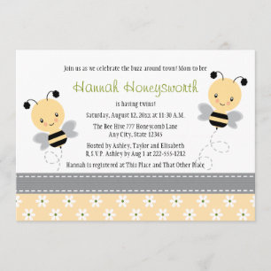 Gaffez les invitations de baby shower de jumeaux