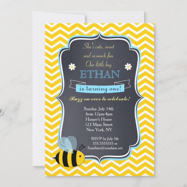 Gaffez les invitations de fête d'anniversaire (Devant)