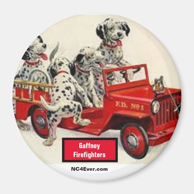 Gaffney Firefighters Magnet (Front)