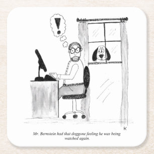 Gag Cartoon Paper Coasters