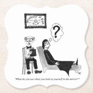 Gag Cartoon Paper Coasters