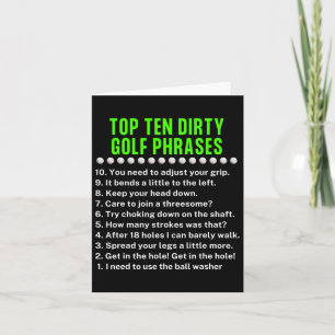 Gag Golf Ideas Golf For Dad Funny Golf For Men  Card