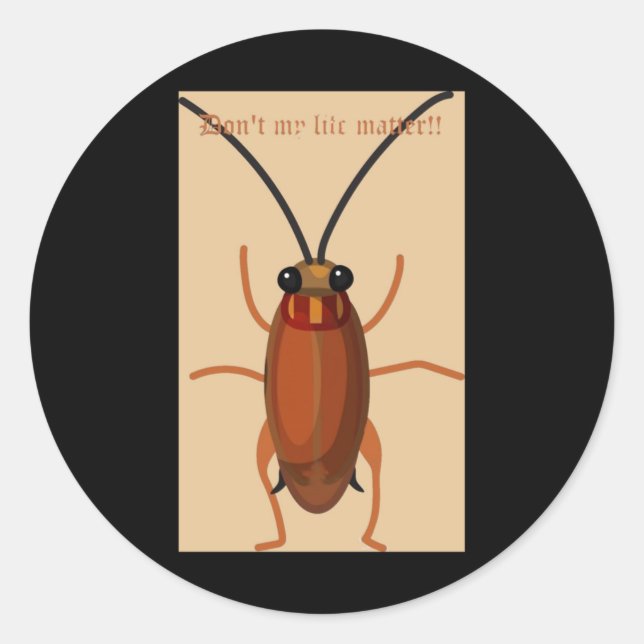 Gag Print  Classic Round Sticker (Front)