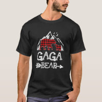 Gaga Bear Christmas Pajama Red Plaid Buffalo Famil
