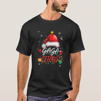 Gaga Claus Shirt Christmas Lights Pajama Family Ma