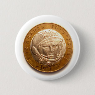 gagarin 2 inch round button