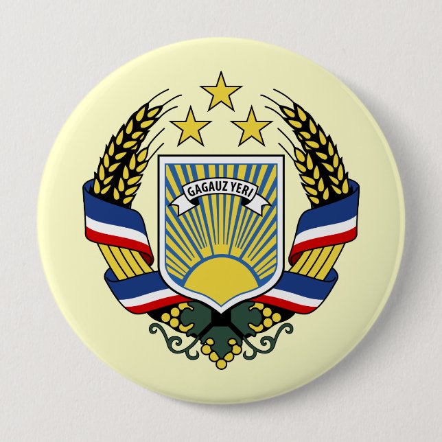 Gagauzia, Moldova 4 Inch Round Button (Front)