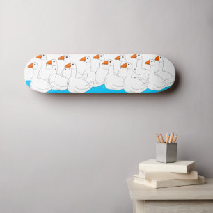 Gaggle Of Geese Design Skateboard