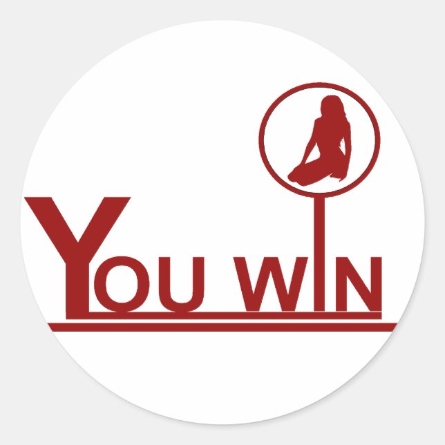 Gagnant - autocollant (Devant)