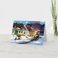 Gagnon - A Quebec Village Street, 