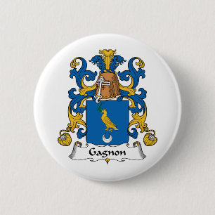 Gagnon Family Crest 2 Inch Round Button