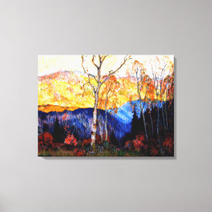 Gagnon - Golden Autumn, Laurentians Canvas Print