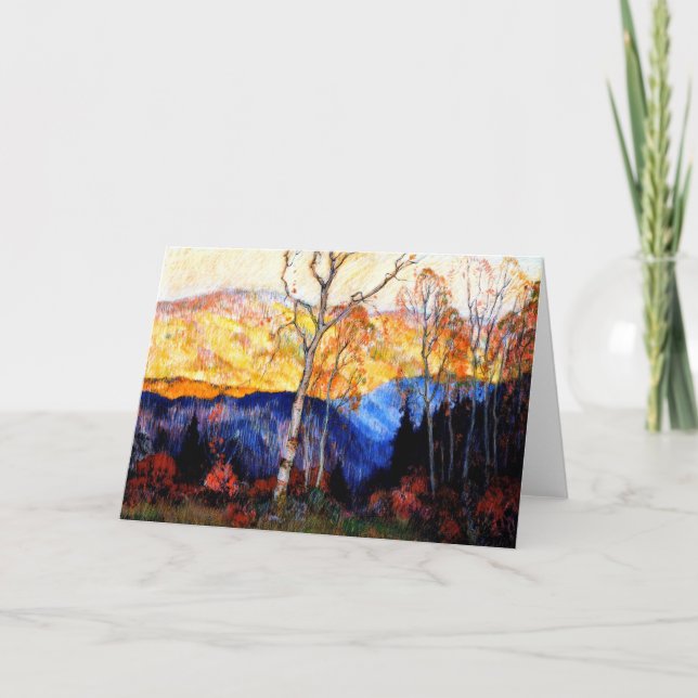 Gagnon - Golden Autumn, Laurentians Card (Front)