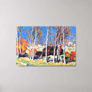 Gagnon - Lonely Village on the Saint Laurence Canvas Print