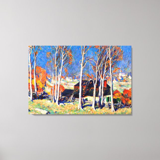 Gagnon - Lonely Village on the Saint Laurence  Canvas Print (Front)