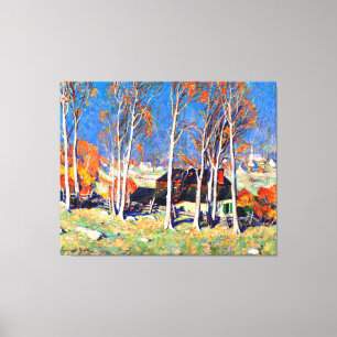 Gagnon - Lonely Village on the Saint Laurence Canvas Print