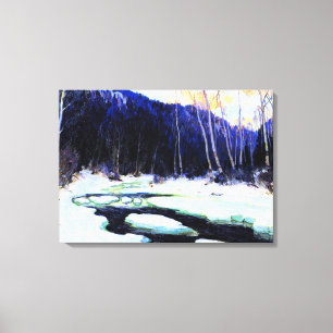 Gagnon - River Thaw, fine art Canvas Print