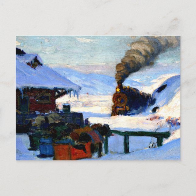 Gagnon - The Train, Baie-Saint-Paul Postcard (Front)