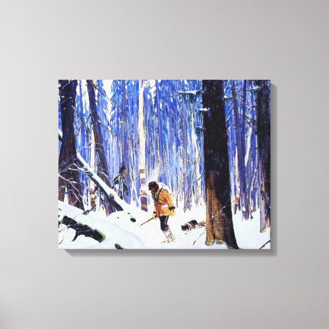 Gagnon - Trapper in the Woods Canvas Print (Front)