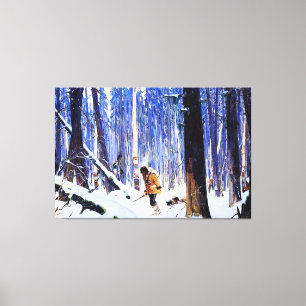 Gagnon - Trapper in the Woods Canvas Print