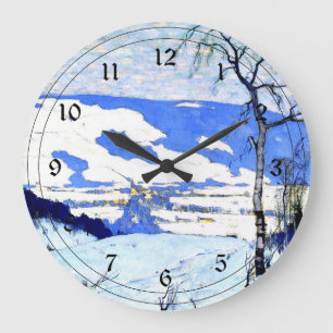 Gagnon - Twilight, Baie Saint Paul Large Clock