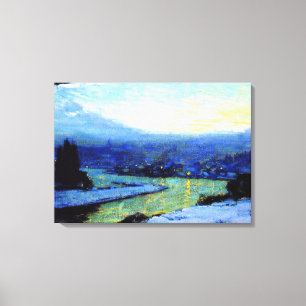 Gagnon - Twilight, fine art painting Canvas Print