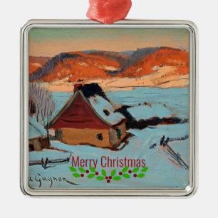 Gagnon - Twilight - Winter in Quebec - Christmas Metal Ornament