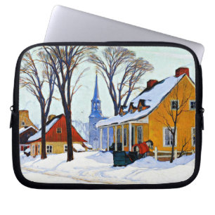Gagnon - Winter Morning, Baie-Saint Paul Laptop Sleeve