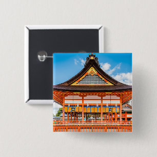 Gai-Haiden, Fushimi Inari-Taisha shrine, Kyoto #2 2 Inch Square Button