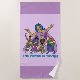 Gaia and the Planeteers Graphic Beach Towel