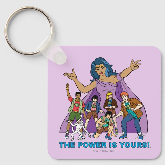Gaia and the Planeteers Graphic Keychain (Front)
