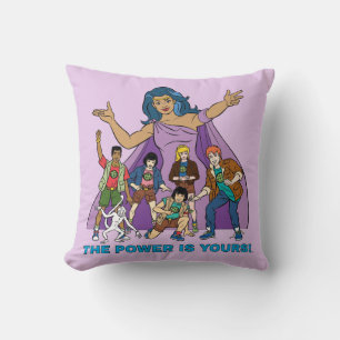 Gaia and the Planeteers Graphic Throw Pillow