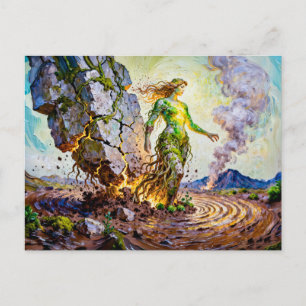 Gaia Goddess of Earth from Greek Mythology Postcard