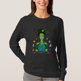 Gaia Greek Goddess Mother Earth Day Hippie Environ T-Shirt